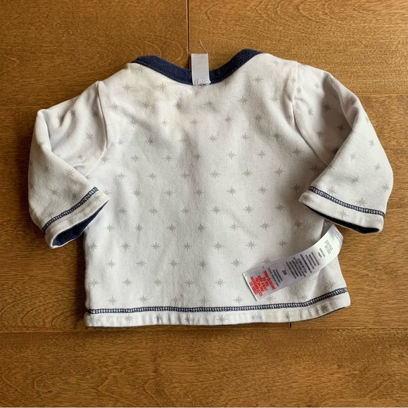 3/$10 PETIT LEM Baby boy reversible sweater 3m - Picture 5 of 5